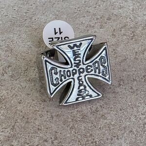 West Coast Choppers Biker Stainless Silver Ring Choose Size 8 Thru 13